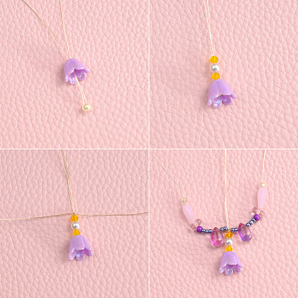 Красочный подсвечник из бусин-3