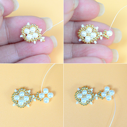 Браслет из жемчужных бусин с застежкой-тоггл-5