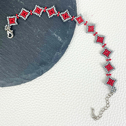 PandaHall Selected idée de bracelet en perles de rocaille carrées-6