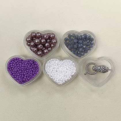 PandaHall Selected Tutorial on Purple Pearl and Seed Beaded Bracelet-2