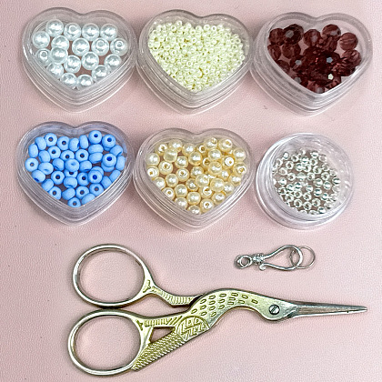 Голубое ожерелье из жемчуга в свежем стиле-2