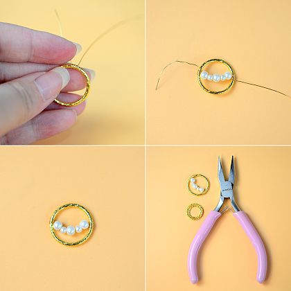 PandaHall Selected мастер-класс по серьгам с жемчугом-3