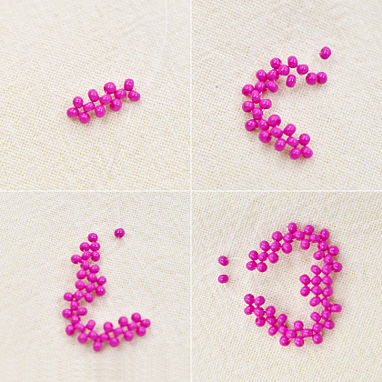 PandaHall Selected idée de boucles d'oreilles en perles coeur rose-3