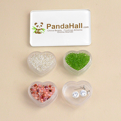 Серьги из розовых бантов и стеклянных бусин-2