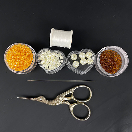 PandaHall Selected мастер-класс по изготовлению колье из бисера со стеклянными жемчужными бусинами-2