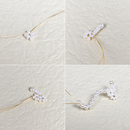 Chinese Style Pearl Beaded Hairpin-3