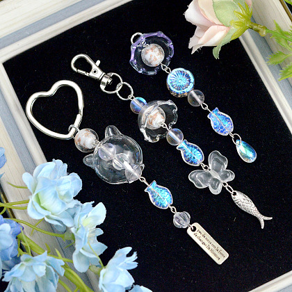 Handykette im Sommer-Stil mit Acrylperlen