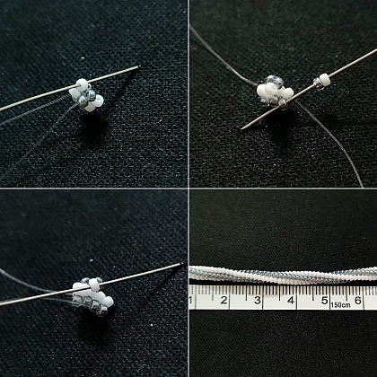 PandaHall Selected идея серег из жемчужных бусин в форме завитков-4