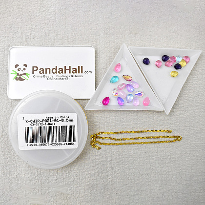 Ожерелье из проволоки в виде капли-2