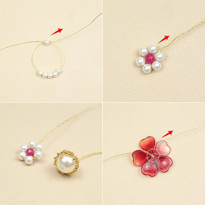 Шпильки для волос в китайском стиле с витыми цветами-3