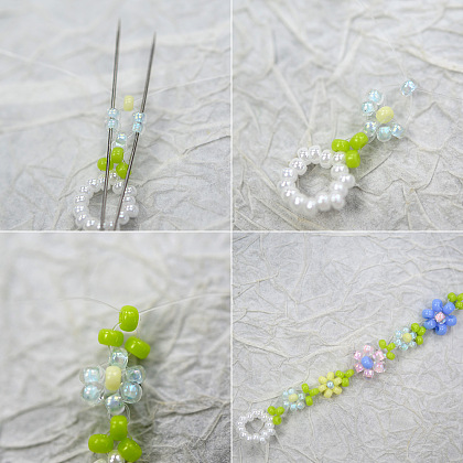 PandaHall Selected idea sobre collar de flores con cuentas-4