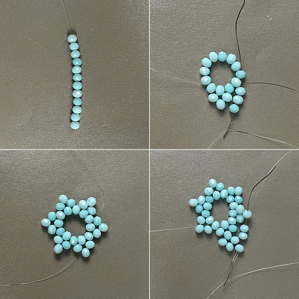 PandaHall Selected идея подвески-снежинки из стеклянных бусин-3