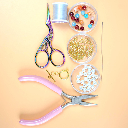 Красочный браслет из бисера с застежкой-тоггл-2