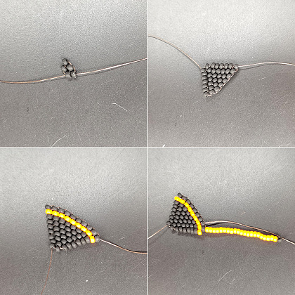 PandaHall Selected мастер-класс по изготовлению сережек с тыквенными кисточками из бисера-3