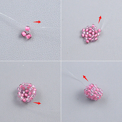 Браслет из розовых тюльпанов-3