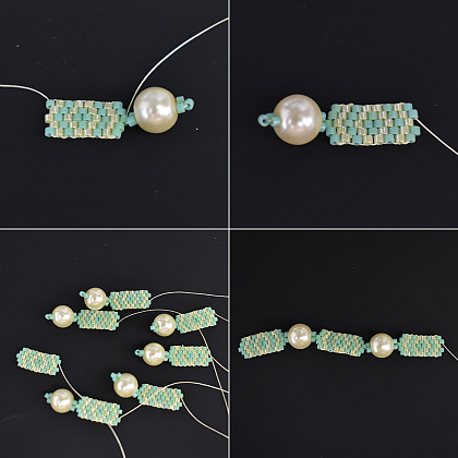 Bracelet perlé de style printanier avec perles-5