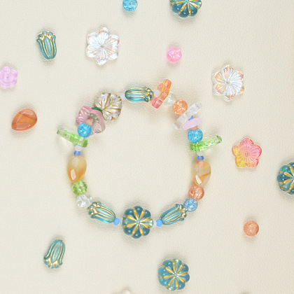 Свежий и элегантный стиль чешский стеклянный браслет из бусин-7