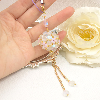 Подвеска-шарик из лунного камня-5