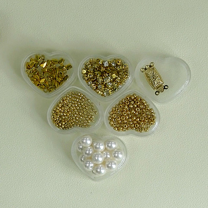 PandaHall Selected idea sul braccialetto di perle con strass-2
