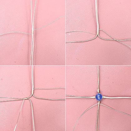 Драгоценный камень в форме звезды, обернутый проволокой-3