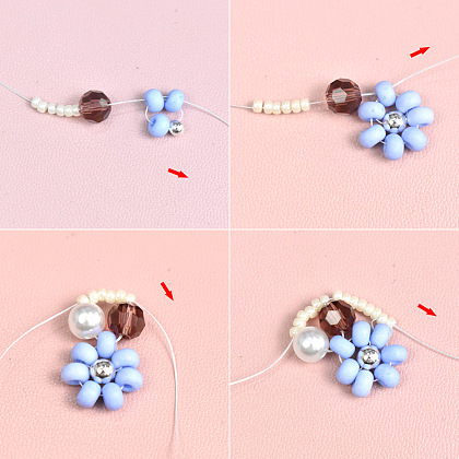 Голубое ожерелье из жемчуга в свежем стиле-3