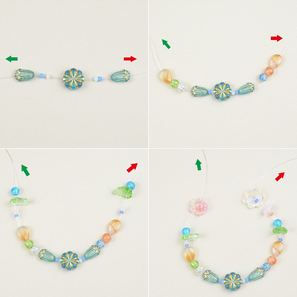 Свежий и элегантный стиль чешский стеклянный браслет из бусин-3