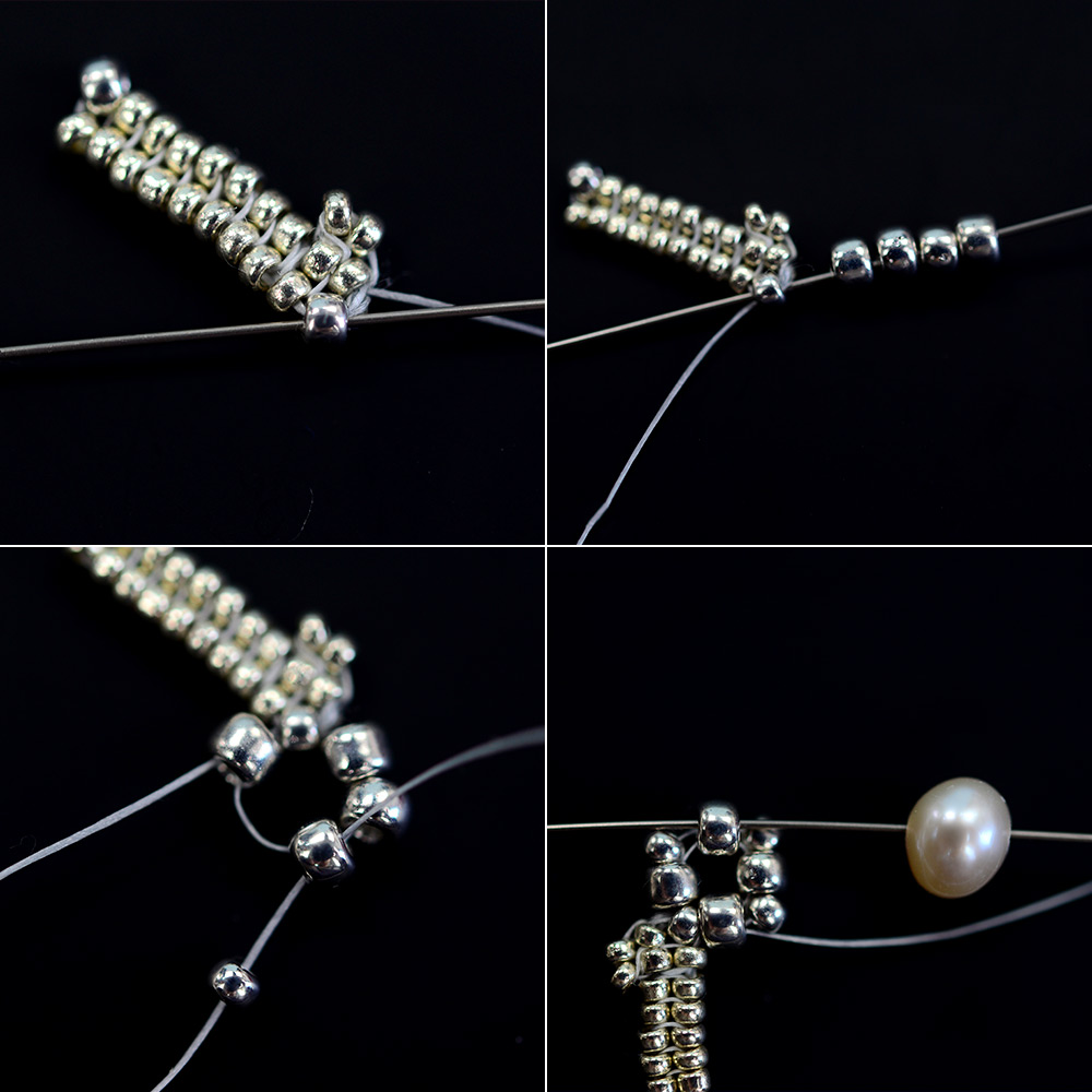 PandaHall Selected мастер-класс по изготовлению элегантного колье-подвески из жемчуга и бисера-4