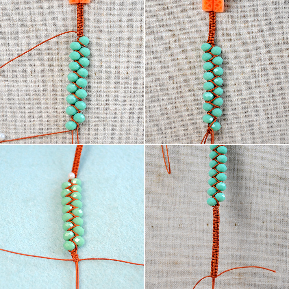 PandaHall Selected мастер-класс по плетению браслета из стеклянных бусин.-4