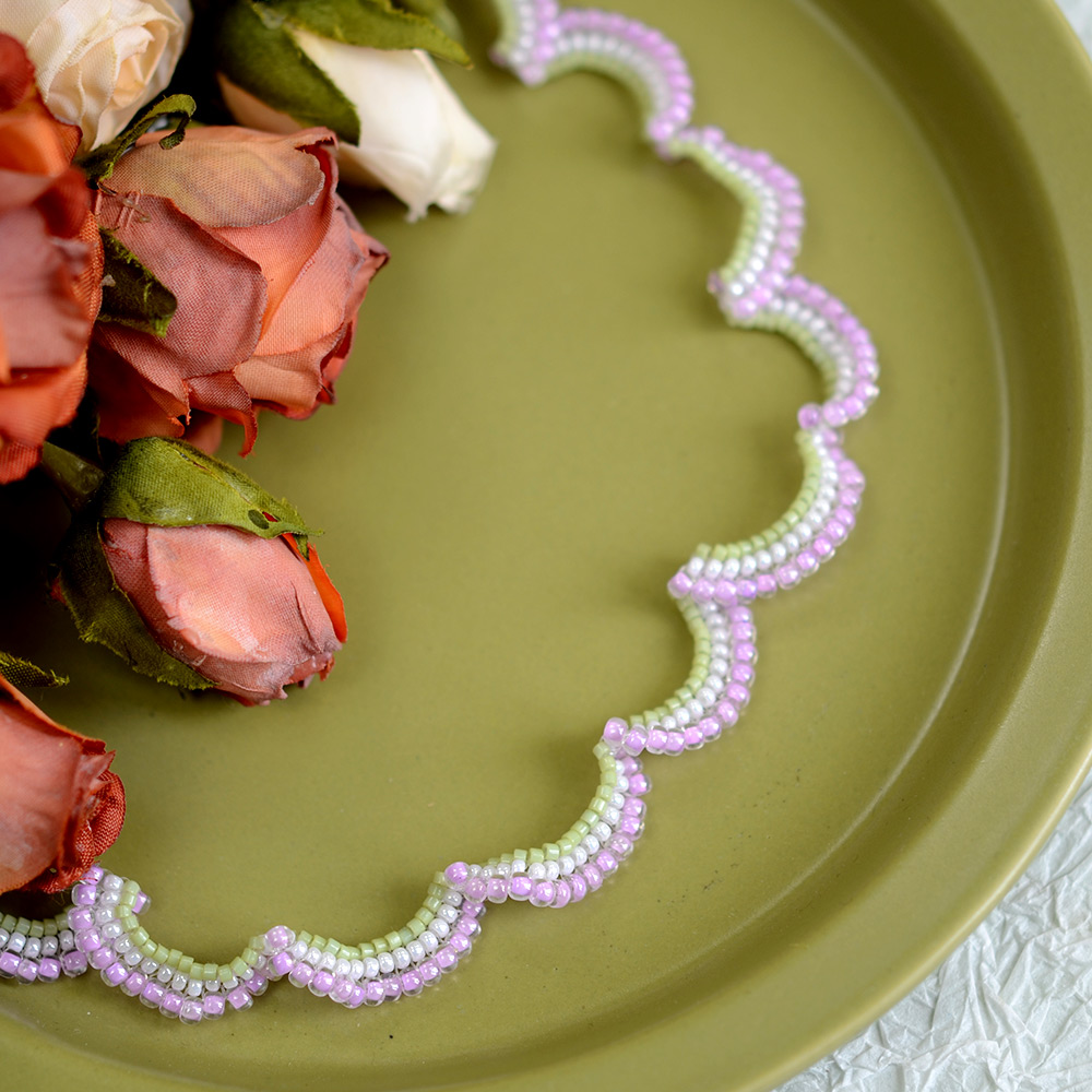 PandaHall Selected мастер-класс по изготовлению спирального ожерелья из бисера.-8