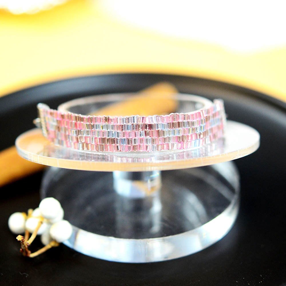 PandaHall Selected мастер-класс по изготовлению браслета из бисера-трубочки.-6