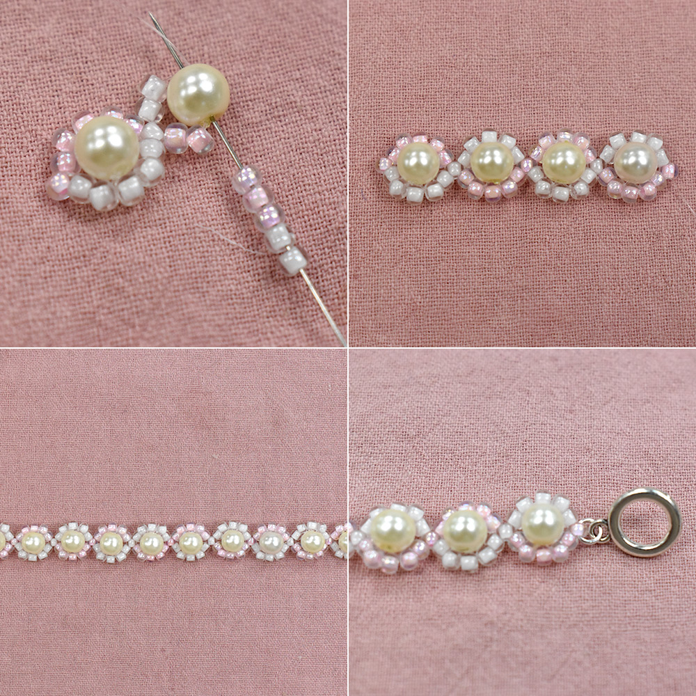 PandaHall Selected мастер-класс по градиентному браслету из жемчуга и бисера-4