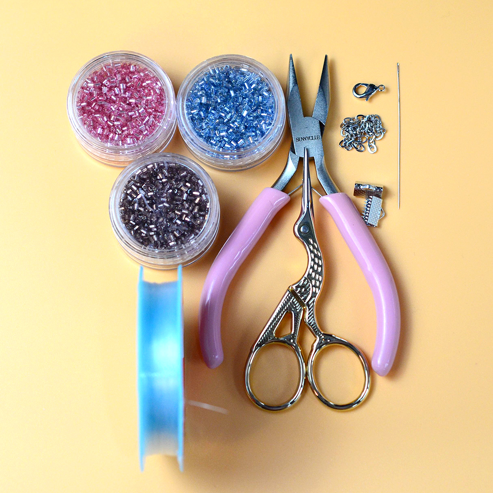 PandaHall Selected мастер-класс по изготовлению браслета из бисера-трубочки.-2