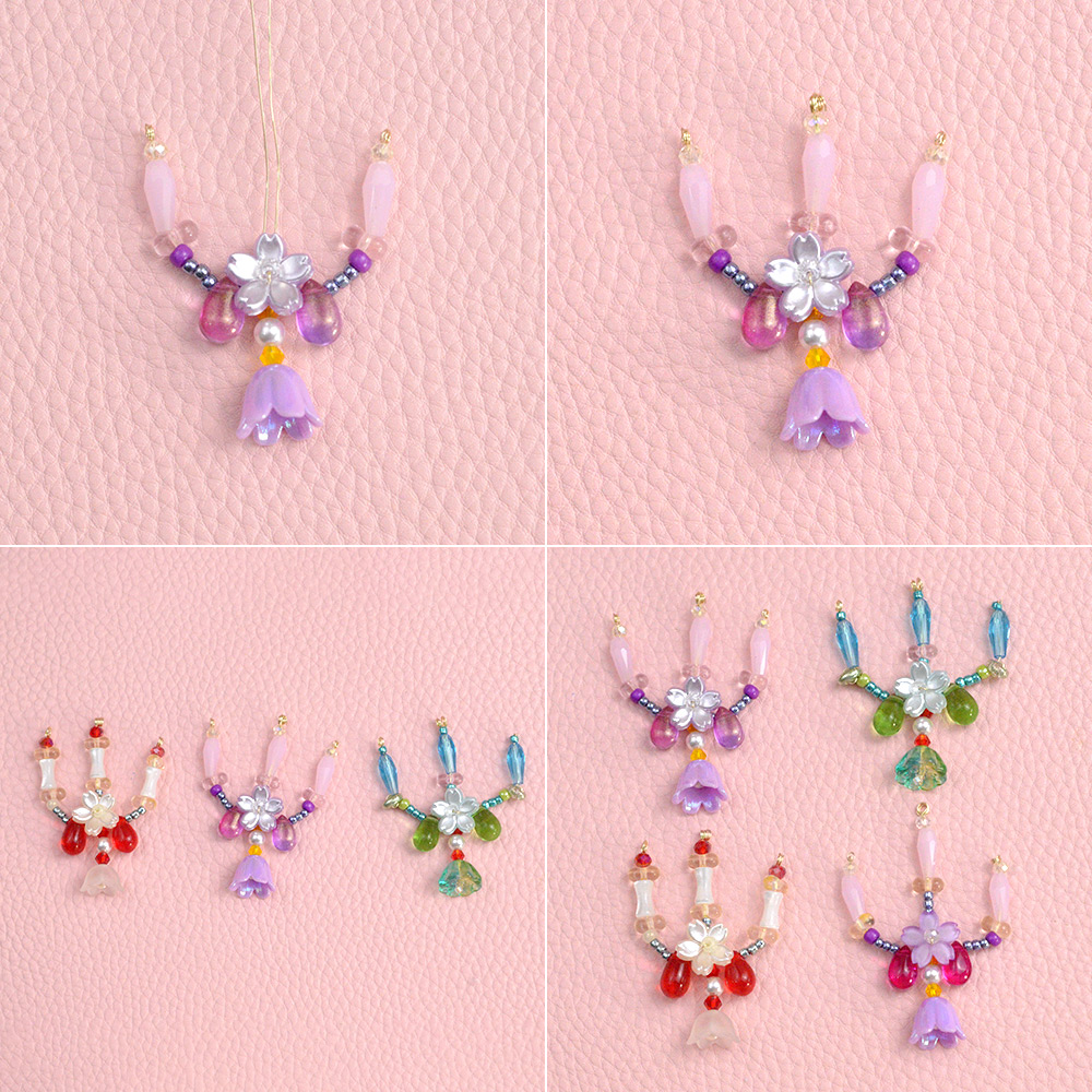 Красочный подсвечник из бусин