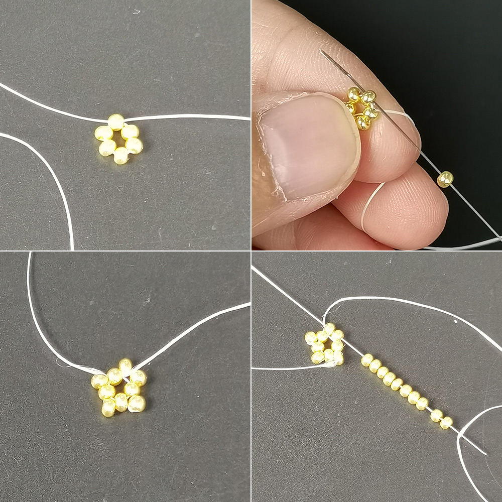 PandaHall Selected идея браслета с матовыми стеклянными бусинами, окрашенными распылением-3