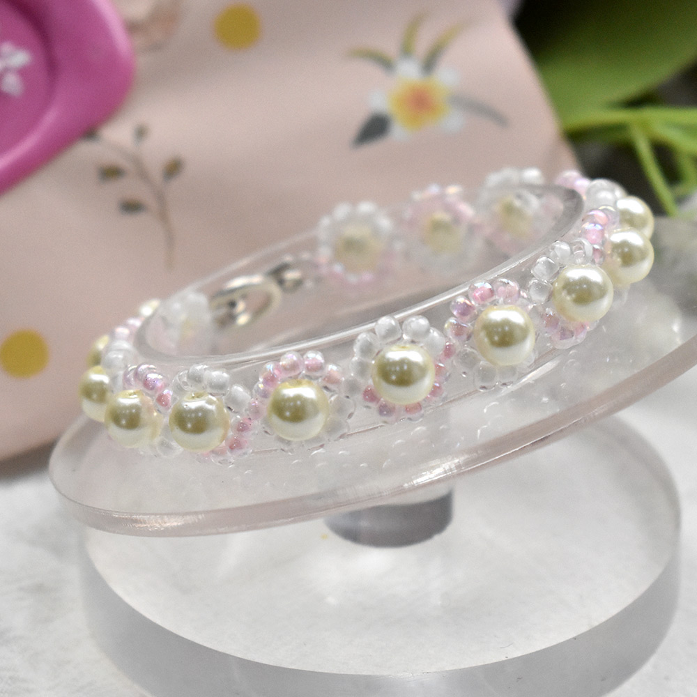 PandaHall Selected мастер-класс по градиентному браслету из жемчуга и бисера-7