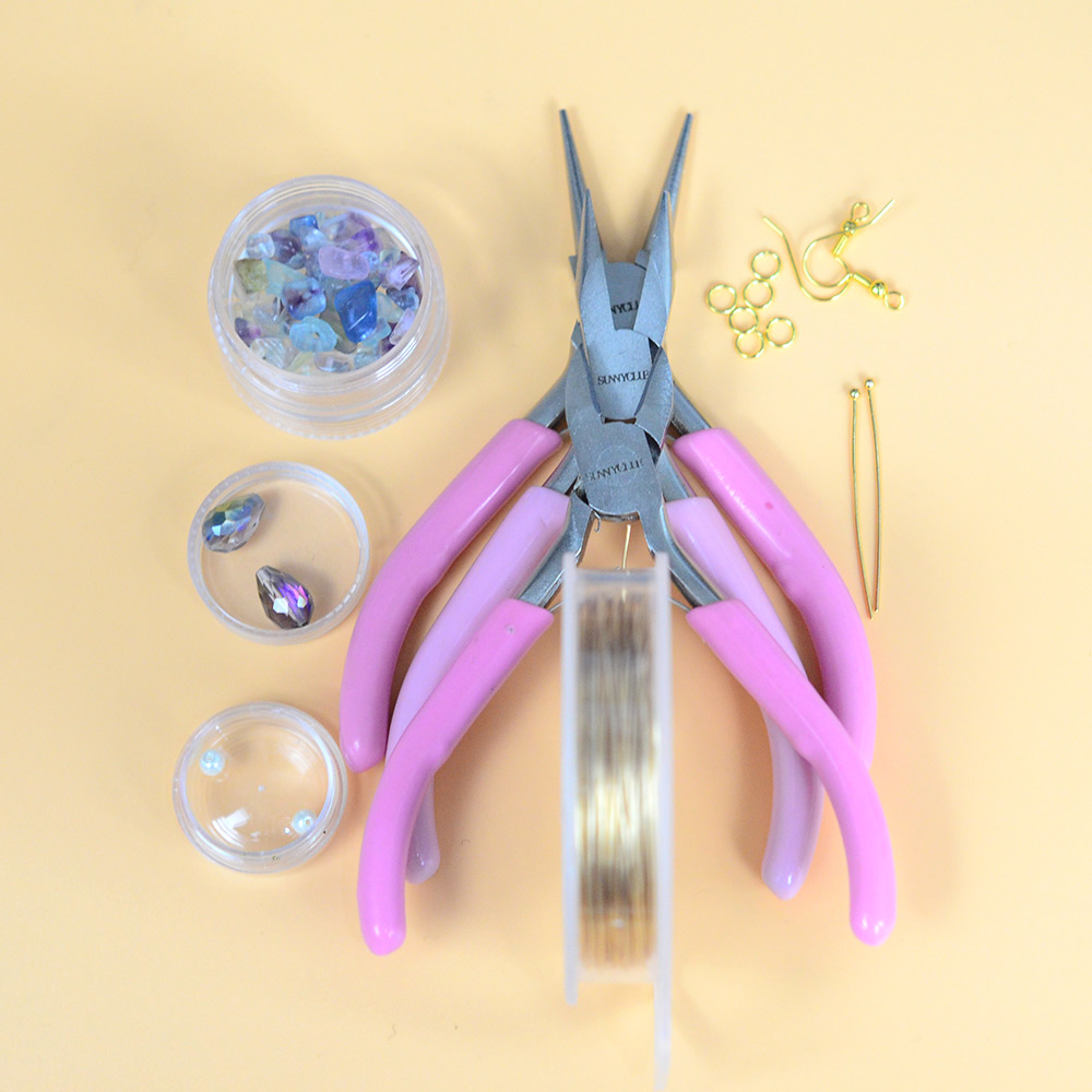 PandaHall Selected мастер-класс по серьгам из бисера с драгоценными камнями-2