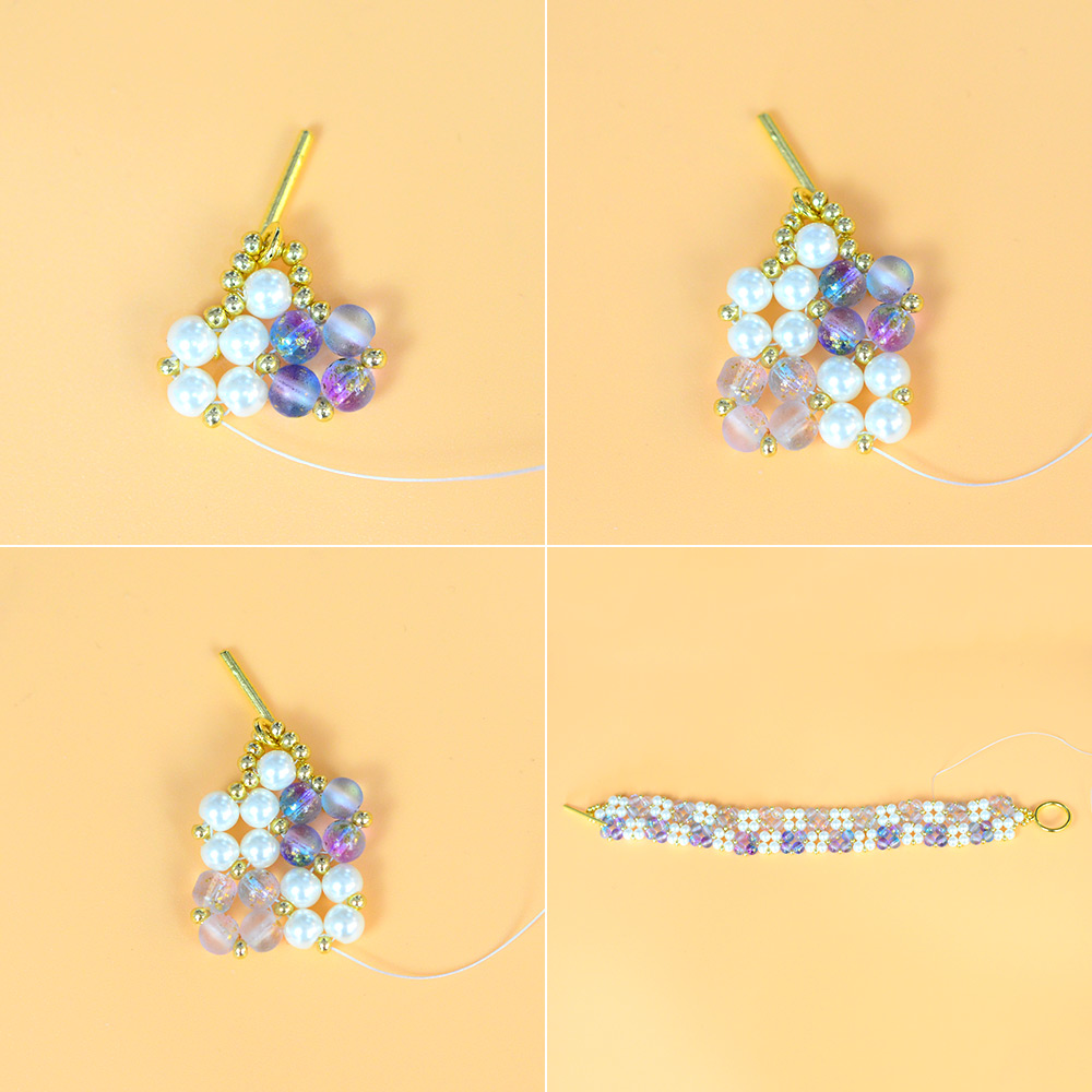 PandaHall Selected мастер-класс по браслету из жемчужного бисера_-4