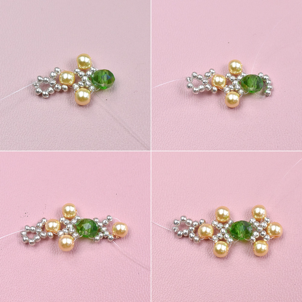 PandaHall Selected мастер-класс по изготовлению элегантного браслета из бисера с ободом.-4