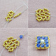 PandaHall Selected idée de pendentif en perles de verre bicône rhombique-3