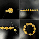PandaHall Selected tutorial sul braccialetto con perline dorate-5