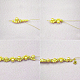 Bracelet de perles jaunes-4