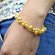Bracelet de perles jaunes-6