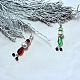 Handmade Santa Claus Dangle Earrings-5