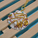Wire Puka Shell Pendant Necklace-1