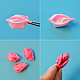 Pink Flower Hair Comb for Wedding-4