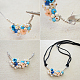 Cluster Beaded Pendant Necklace-4