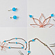 Collier de chaîne de lotus enveloppé de fil vintage-4