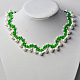 2-Hole Seed Beads Collar Necklace-7