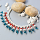 Fashionable Drop Glass Beads Necklace-4
