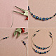 Bracelet simple en perles bleues-3